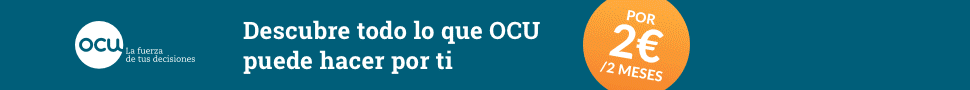 Banner OCU regalo de bienvenida: suscríbete por 2 € y descubre todo lo que OCU puede hacer por ti.